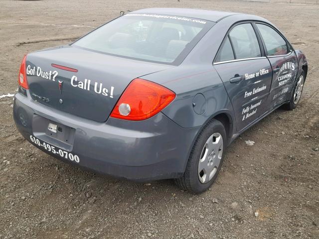 1G2ZF58B974272952 - 2007 PONTIAC G6 VALUE L GRAY photo 4