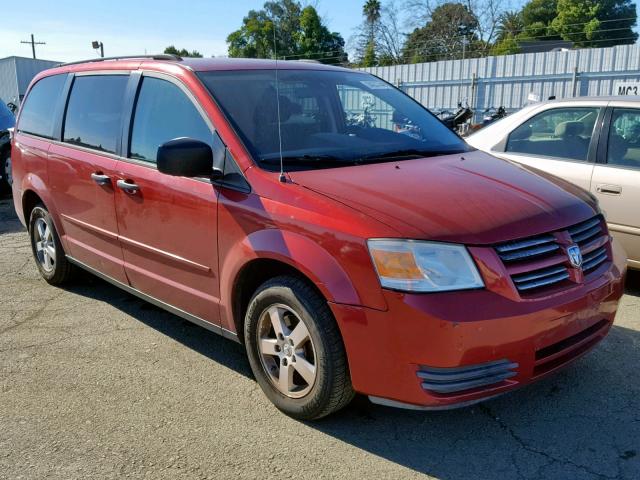 2D8HN44H58R704421 - 2008 DODGE GRAND CARA RED photo 1