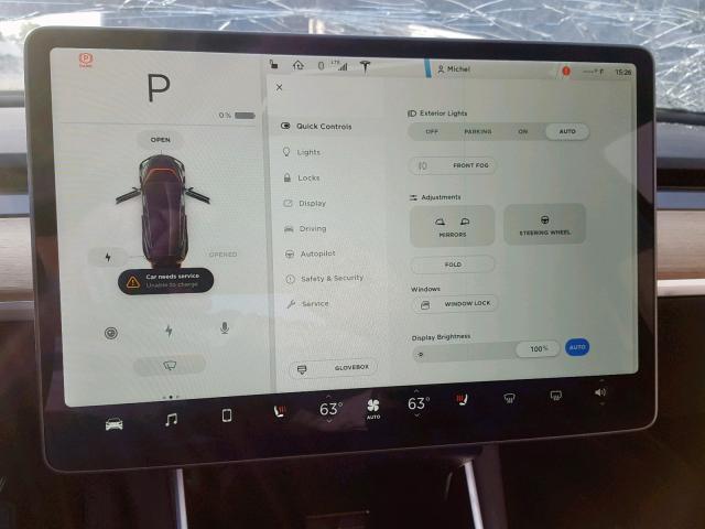 5YJ3E1EA6JF016065 - 2018 TESLA MODEL 3 BLACK photo 9