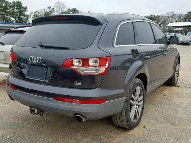 WA1AV74L27D011324 - 2007 AUDI Q7 4.2 QUA GRAY photo 4