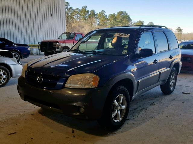 4F2YZ04125KM45749 - 2005 MAZDA TRIBUTE S BLUE photo 2