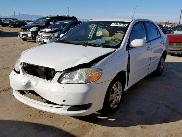 1NXBR30E16Z580772 - 2006 TOYOTA COROLLA CE WHITE photo 2