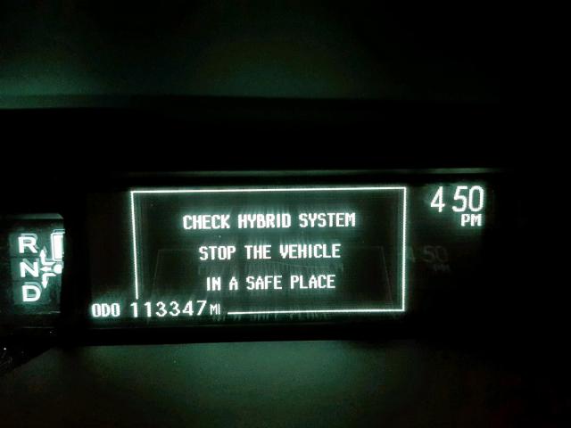 JTDKN3DU4C5392657 - 2012 TOYOTA PRIUS SILVER photo 8