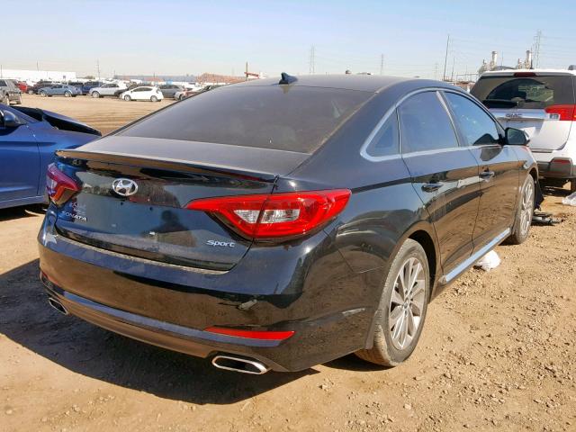 5NPE34AF8FH202099 - 2015 HYUNDAI SONATA SPO BLACK photo 4