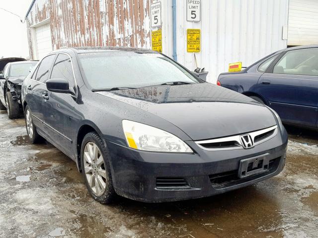 1HGCM665X7A062101 - 2007 HONDA ACCORD EX BLACK photo 1