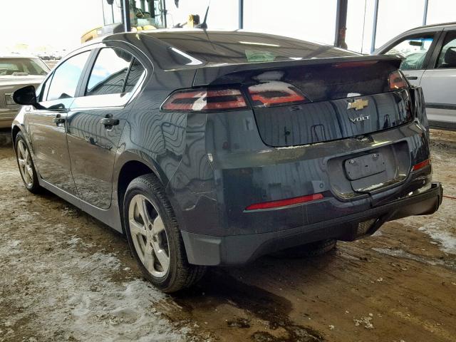 1G1RD6E45CU117265 - 2012 CHEVROLET VOLT GRAY photo 3