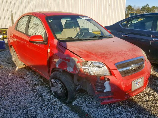 KL1TD5DE9BB131172 - 2011 CHEVROLET AVEO LS RED photo 1