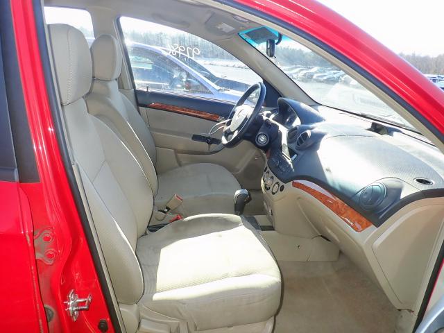KL1TD5DE9BB131172 - 2011 CHEVROLET AVEO LS RED photo 5