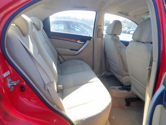 KL1TD5DE9BB131172 - 2011 CHEVROLET AVEO LS RED photo 6