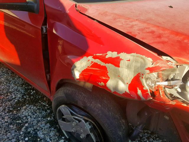 KL1TD5DE9BB131172 - 2011 CHEVROLET AVEO LS RED photo 9