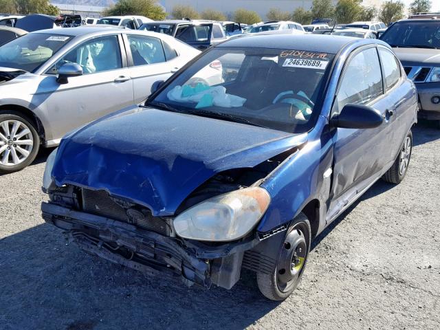 KMHCM36C47U041993 - 2007 HYUNDAI ACCENT GS BLUE photo 2