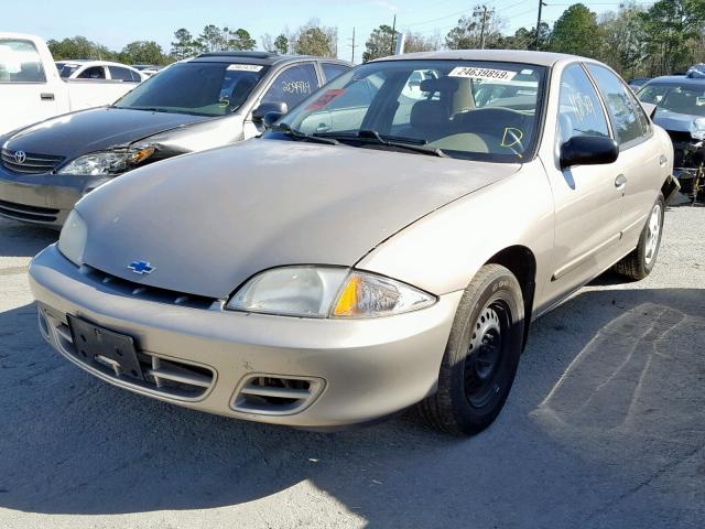 1G1JC524917111950 - 2001 CHEVROLET CAVALIER B TAN photo 2