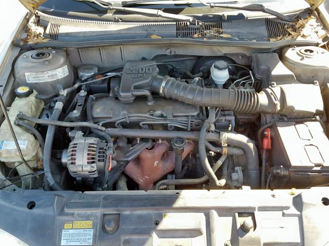 1G1JC524917111950 - 2001 CHEVROLET CAVALIER B TAN photo 7