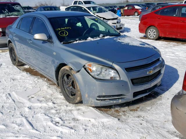 1G1ZH57B684264115 - 2008 CHEVROLET MALIBU 1LT BLUE photo 1