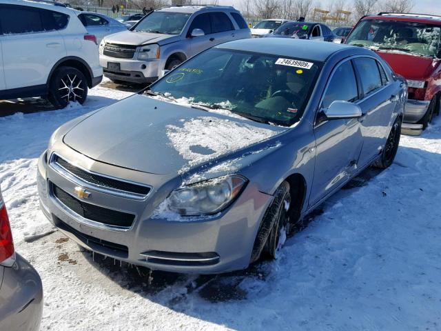 1G1ZH57B684264115 - 2008 CHEVROLET MALIBU 1LT BLUE photo 2