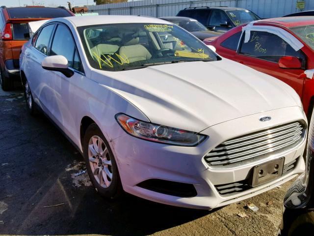 3FA6P0G7XFR258209 - 2015 FORD FUSION S WHITE photo 1