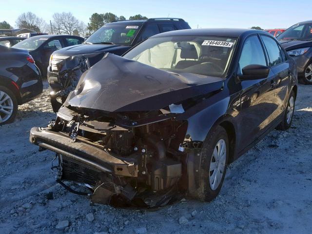3VW2K7AJ7FM269540 - 2015 VOLKSWAGEN JETTA BASE BLACK photo 2