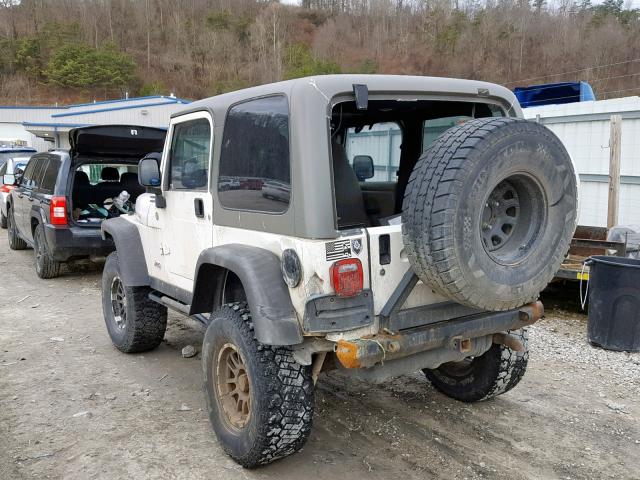 1J4FA69S06P705261 - 2006 JEEP WRANGLER / WHITE photo 3