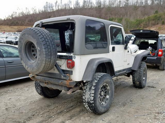 1J4FA69S06P705261 - 2006 JEEP WRANGLER / WHITE photo 4