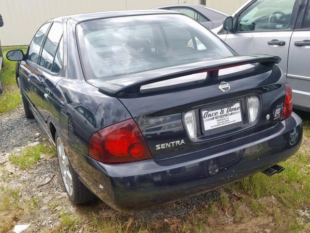 3N1AB51D84L735897 - 2004 NISSAN SENTRA SE- BLACK photo 3