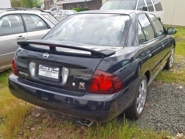 3N1AB51D84L735897 - 2004 NISSAN SENTRA SE- BLACK photo 4