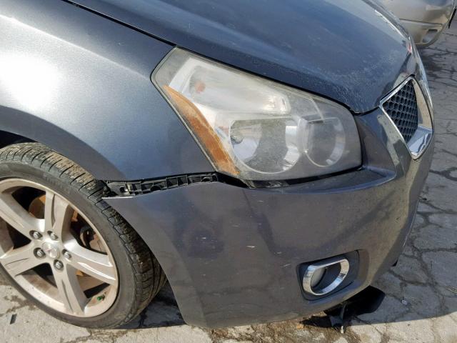 5Y2SP6E08AZ400515 - 2010 PONTIAC VIBE GRAY photo 9