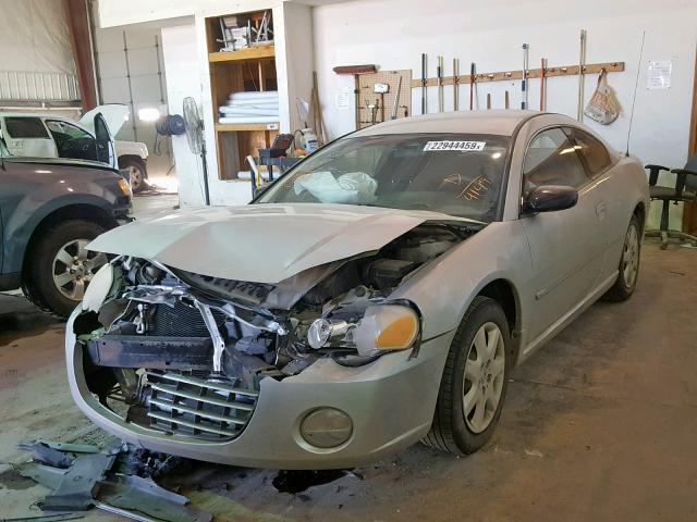 4C3AG42G63E204149 - 2003 CHRYSLER SEBRING LX SILVER photo 2