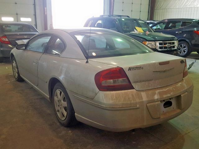 4C3AG42G63E204149 - 2003 CHRYSLER SEBRING LX SILVER photo 3