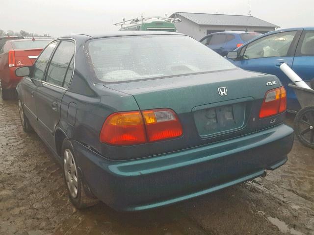 2HGEJ667XXH554194 - 1999 HONDA CIVIC LX GREEN photo 3