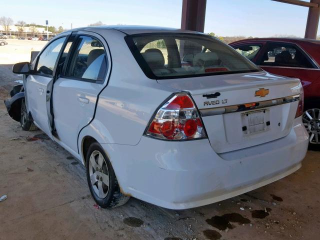 KL1TD5DEXBB136428 - 2011 CHEVROLET AVEO LS WHITE photo 3