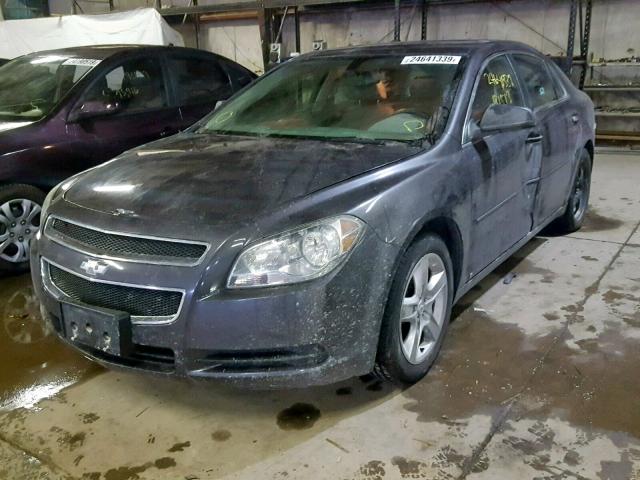 1G1ZB5EB7A4119160 - 2010 CHEVROLET MALIBU LS GRAY photo 2