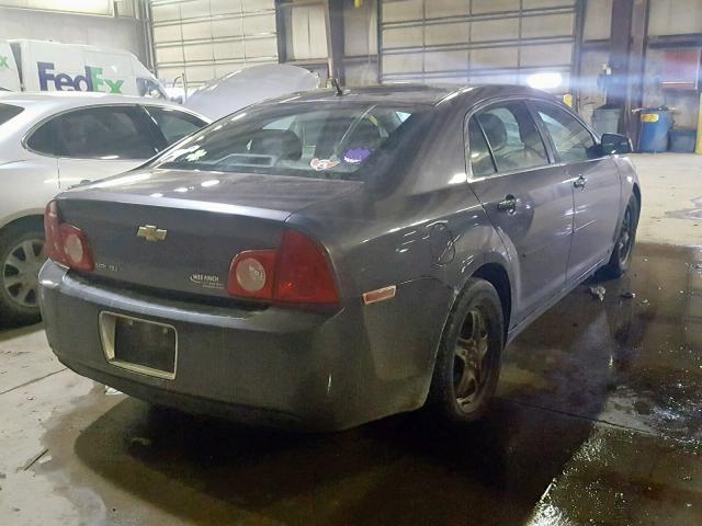 1G1ZB5EB7A4119160 - 2010 CHEVROLET MALIBU LS GRAY photo 4