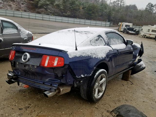 1ZVBP8CF0C5278579 - 2012 FORD MUSTANG GT BLUE photo 4