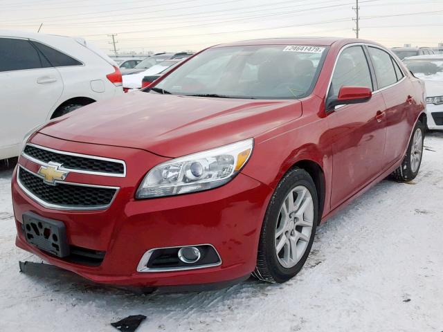 1G11F5RR6DF112489 - 2013 CHEVROLET MALIBU 2LT RED photo 2