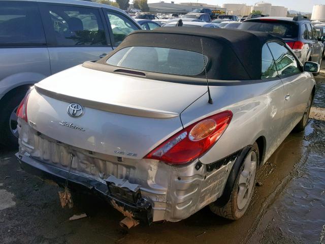 4T1FA38P15U056728 - 2005 TOYOTA CAMRY SOLA SILVER photo 4