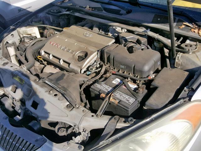 4T1FA38P15U056728 - 2005 TOYOTA CAMRY SOLA SILVER photo 7