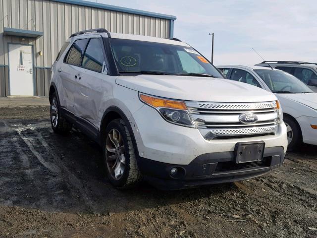 1FM5K8F84EGA83728 - 2014 FORD EXPLORER L WHITE photo 1