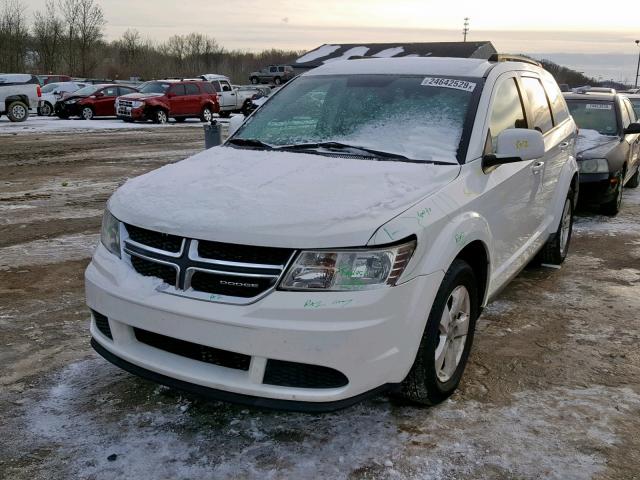 3D4PG1FG5BT520255 - 2011 DODGE JOURNEY MA WHITE photo 2