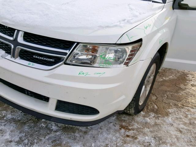 3D4PG1FG5BT520255 - 2011 DODGE JOURNEY MA WHITE photo 9