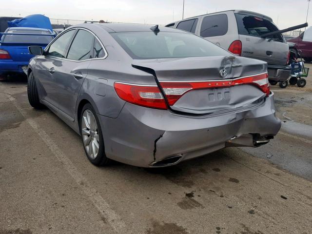 KMHFH4JG1DA233371 - 2013 HYUNDAI AZERA GLS SILVER photo 3