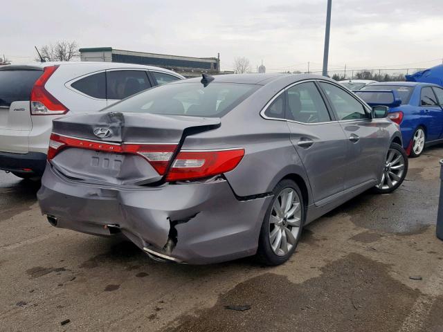 KMHFH4JG1DA233371 - 2013 HYUNDAI AZERA GLS SILVER photo 4