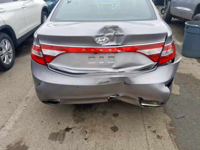 KMHFH4JG1DA233371 - 2013 HYUNDAI AZERA GLS SILVER photo 9