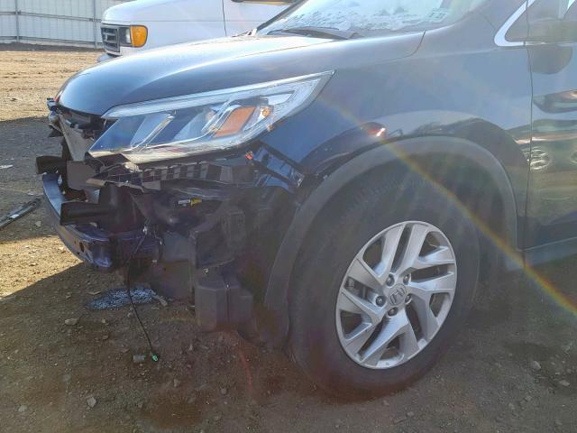 2HKRM4H79GH615874 - 2016 HONDA CR-V EXL BLUE photo 9