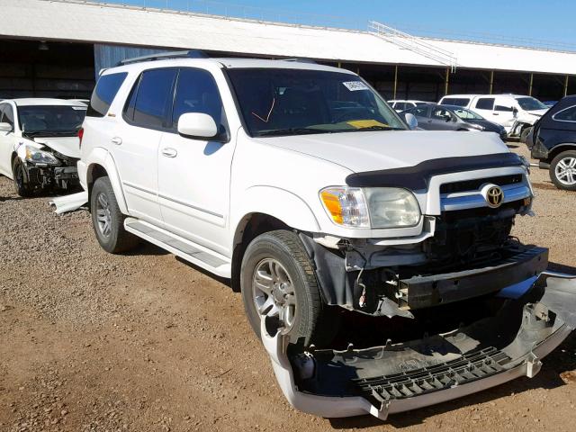 5TDBT48A06S269691 - 2006 TOYOTA SEQUOIA LI WHITE photo 1