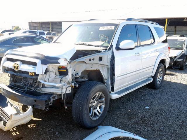 5TDBT48A06S269691 - 2006 TOYOTA SEQUOIA LI WHITE photo 2