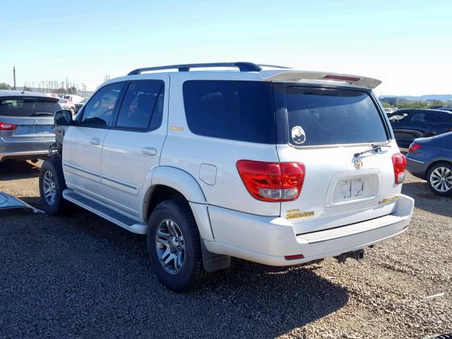 5TDBT48A06S269691 - 2006 TOYOTA SEQUOIA LI WHITE photo 3