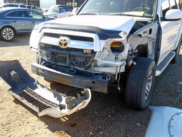 5TDBT48A06S269691 - 2006 TOYOTA SEQUOIA LI WHITE photo 9