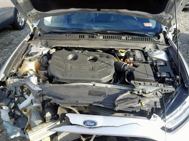 3FA6P0D9XER125423 - 2014 FORD FUSION TIT SILVER photo 7