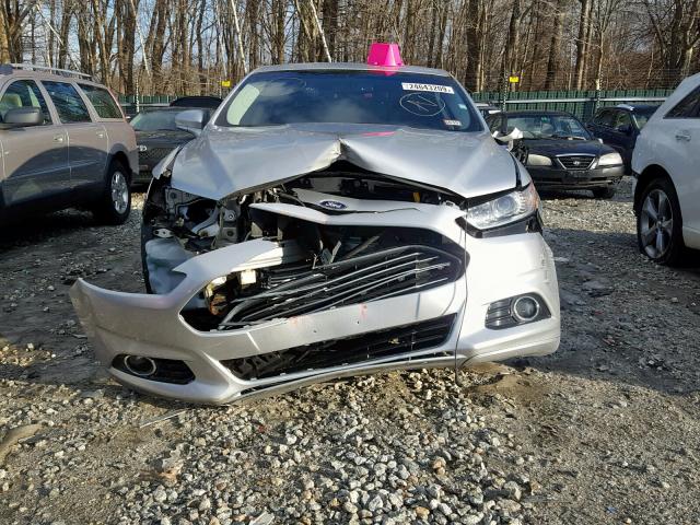 3FA6P0D9XER125423 - 2014 FORD FUSION TIT SILVER photo 9