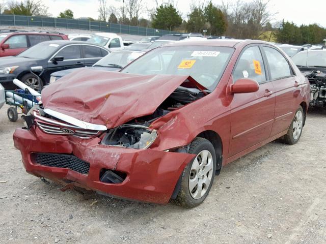 KNAFE121875421658 - 2007 KIA SPECTRA EX BURGUNDY photo 2